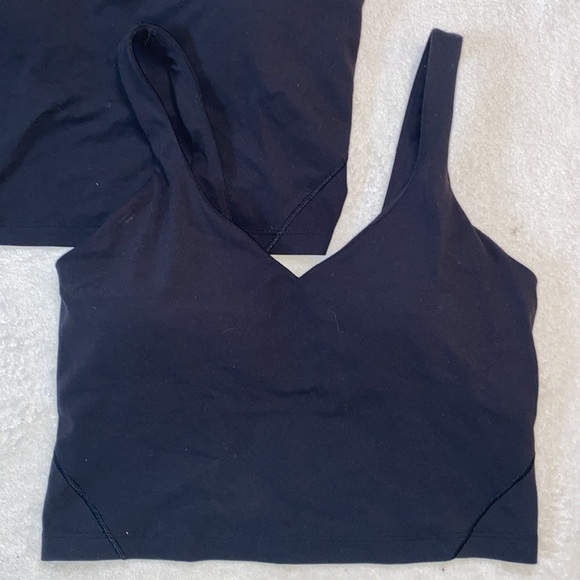 Lululemon Align V-Neck Bra black side 8 EUC - Picture 4 of 14